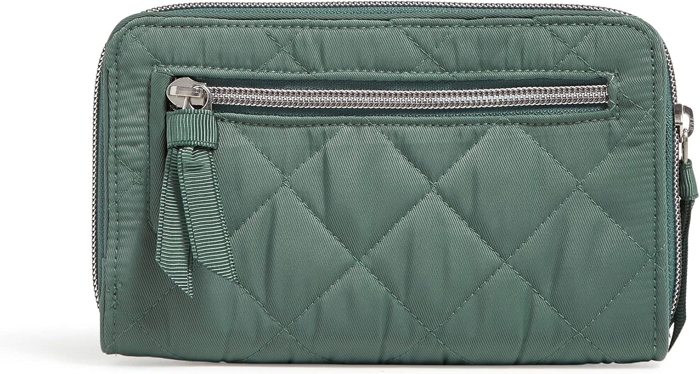 HOTVera Bradley Women's Performance Twill Turnlock Wallet With RFID Protection