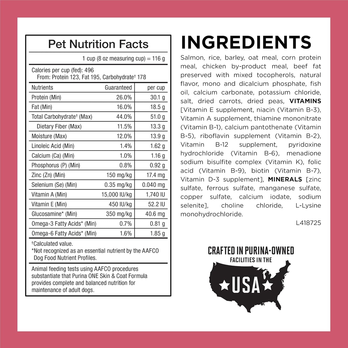 HOTPurina ONE Natural, Sensitive Stomach Dry Dog Food, +Plus Skin & Coat Formula - 31.1 lb. Bag