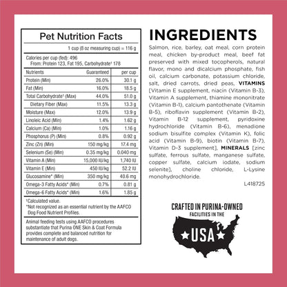 HOTPurina ONE Natural, Sensitive Stomach Dry Dog Food, +Plus Skin & Coat Formula - 31.1 lb. Bag