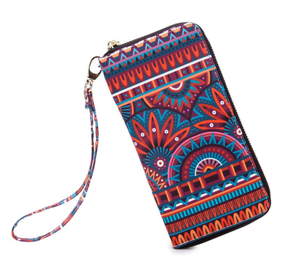 HOTWomen Wallet Card RFID For Womens Holder Blocking Credit Small Zipper Purse Pocket Bifold Slim Coin ID Ladies Wristlet Clutch Large Capacity Window Case Travel Zip Women's