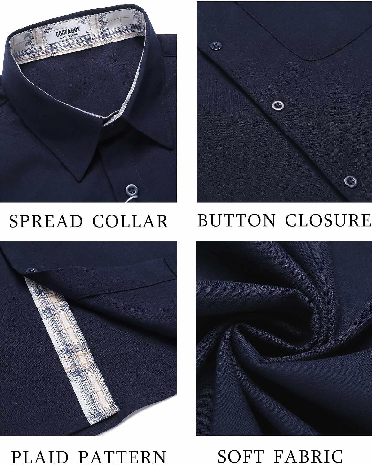 HOTCOOFANDY Men's Button Down Shirts Short Sleeve Casual Summer Beach Vacation Wedding Shirt with Pocket