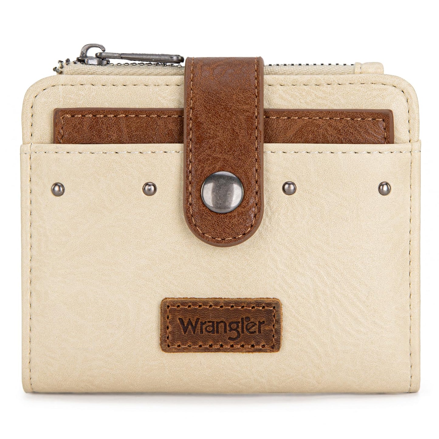 HOTMontana West X Wrangler Small Womens Wallet Leopard Print Women's Wallets, Card Cases & Money Organizers Small Bifold Card Wallet with Removable ID Window