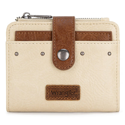 HOTMontana West X Wrangler Small Womens Wallet Leopard Print Women's Wallets, Card Cases & Money Organizers Small Bifold Card Wallet with Removable ID Window