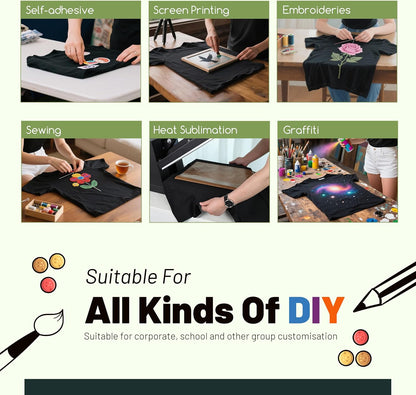 HOTJoyclub 5 PCS Unisex Sublimation Blanks Bulk Polyester T Shirts for Sublimation Crew Neck Short Sleeve Wholesale DIY Gifts