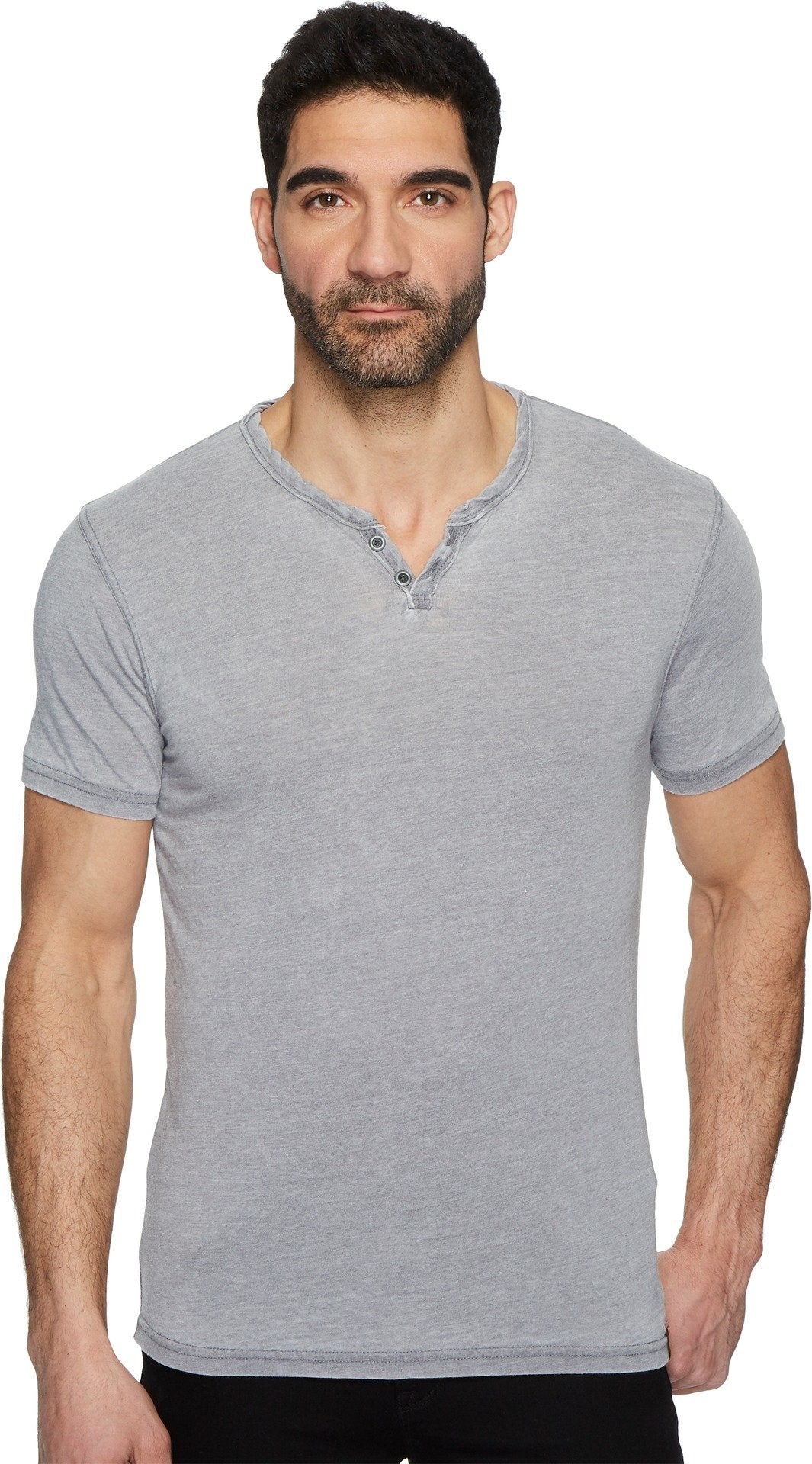 HOTLucky Brand Men's Venice Burnout Notch Neck Tee Shirt