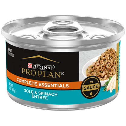 HOTPurina Pro Plan Gravy, High Protein Wet Cat Food Variety Pack, Complete Essentials Chicken and Turkey Favorites - (Pack of 24) 3 oz. Cans