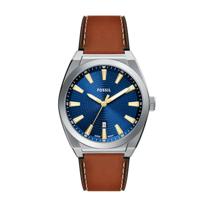 HOTFossil Men's Everett Quartz Stainless Steel Watch, Three-Hand Watch for Men