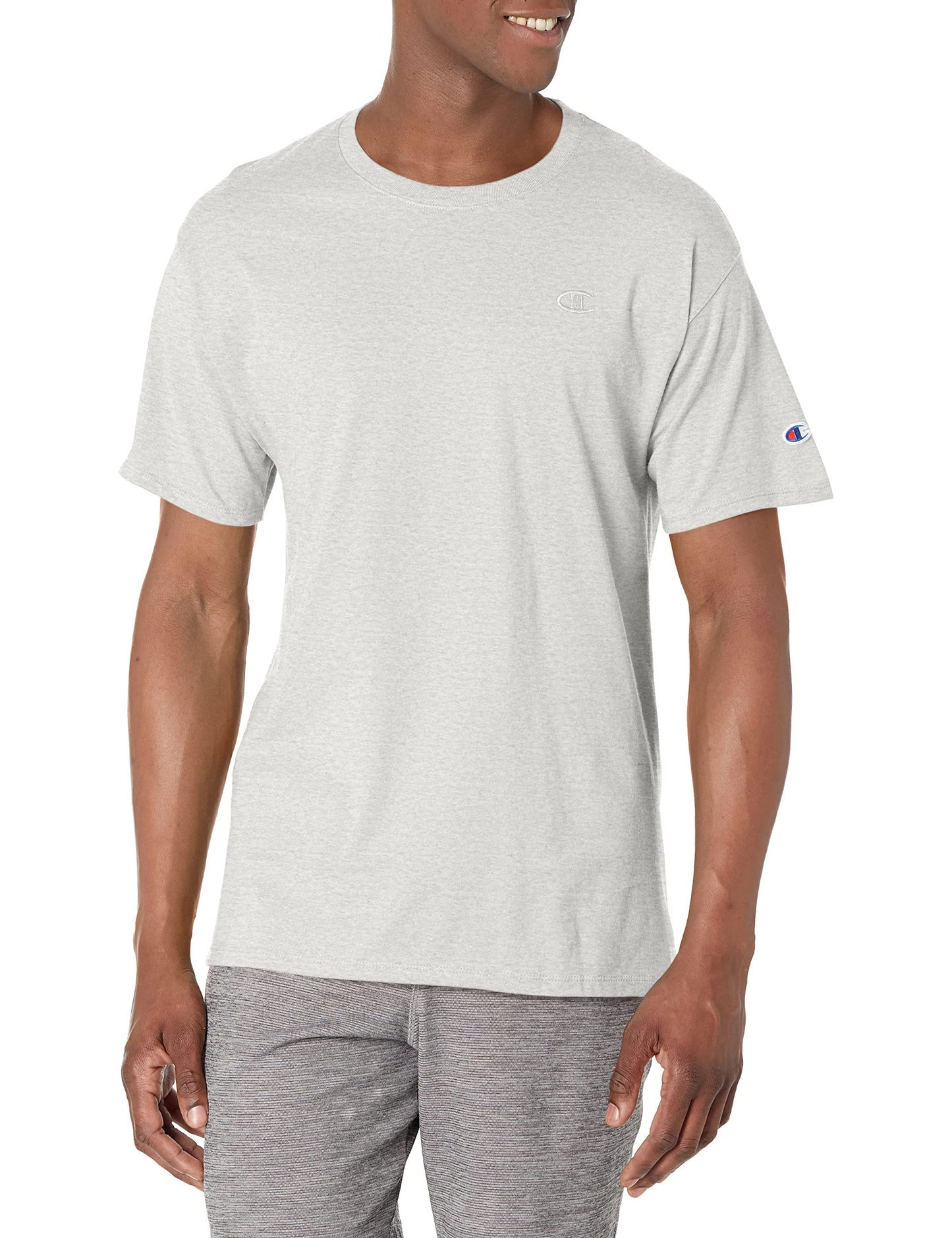 HOTChampion Men's Classic Short Sleeve T-Shirt, Standard Fit, Midweight 100% Cotton, Available in Regular and Big & Tall