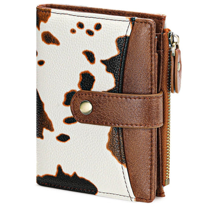 HOTFalan Mule Women's Lightweight Genuine Leather Wallet, Includes Card Holders, RFID-Blocking, Lightweight, Photo & ID Holder, Green