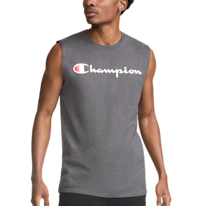 HOTChampion Men's Muscle Tank, Classic Graphic Muscle Tee, Sleeveless T-shirt for Men (Reg. Or Big & Tall)