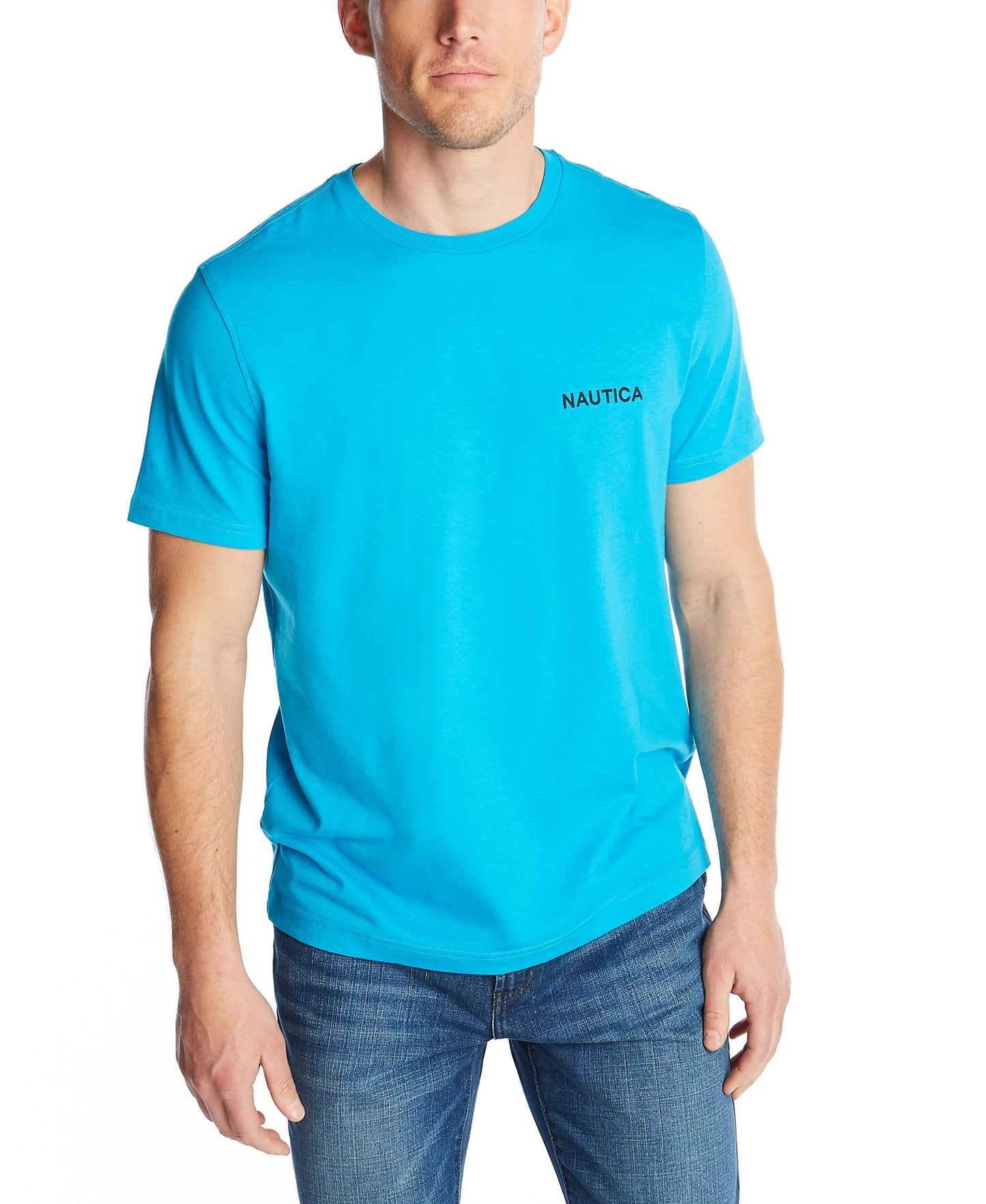 HOTNautica Men's Short Sleeve Solid Crew Neck T-Shirt Shirt