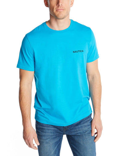 HOTNautica Men's Short Sleeve Solid Crew Neck T-Shirt Shirt