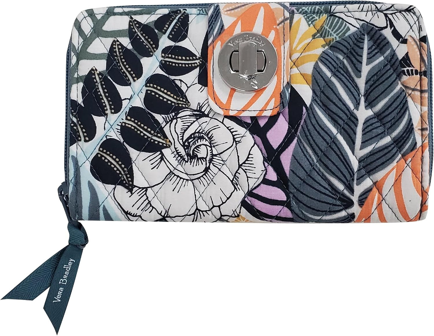 HOTCotton Turnlock Wallet With Rfid Protection