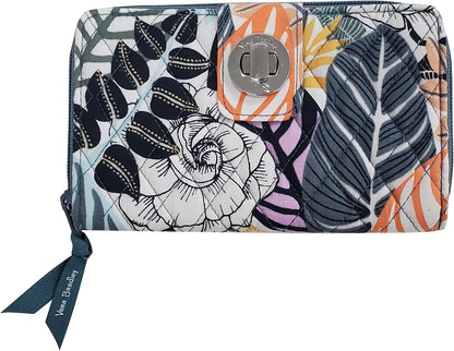 HOTCotton Turnlock Wallet With Rfid Protection