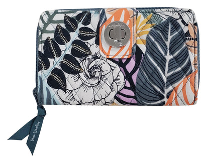 HOTCotton Turnlock Wallet With Rfid Protection