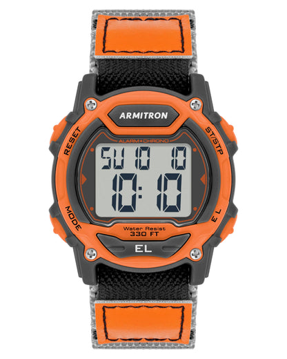 HOTArmitron Sport Unisex Digital Chronograph Nylon Strap Watch, 45-7004