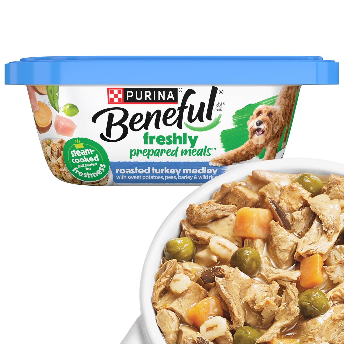 HOTPurina Beneful Gravy Wet Dog Food Variety Pack, Prepared Meals Stew - (12) 10 oz. Tubs