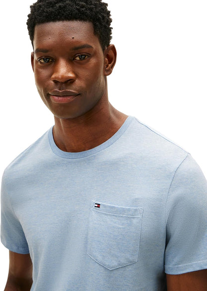 HOTTommy Hilfiger Men's Essential Short Sleeve Cotton Crewneck Pocket T-Shirt