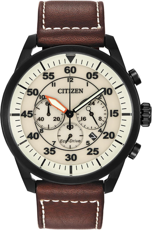 HOTCitizen Men's Eco-Drive Chronograph Sport Casual Watch