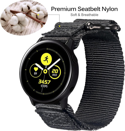 HOTRugged Nylon Sports Strap Compatible with Carbinox Edge/Blaze Round/Blaze S/X-Ranger/Vortex/Vesta/Blaze Square,Suunto 9 Peak/9 Peak Pro/5 Peak/Race/Vertical, T-Rex 3 Pro 48mm(not 44mm)