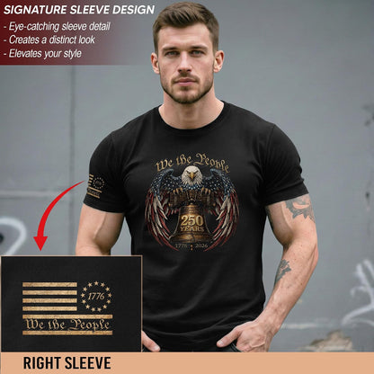 HOT1776-2026 Anniversary USA Shirt, Patriotic Graphic Men Shirt | Patriotic graphic tee featuring anniversary-inspired artwork, heritage details, suitable for holidays, events, casual wear