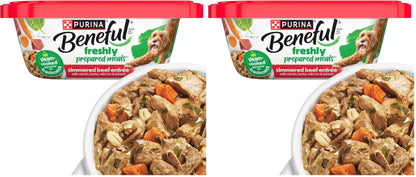 HOTPurina Beneful Gravy Wet Dog Food Variety Pack, Prepared Meals Stew - (12) 10 oz. Tubs
