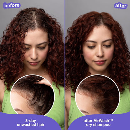 HOTK18 AirWash™ Dry Shampoo, Non-Aerosol, Balances Scalp & Controls Excess Oil Production