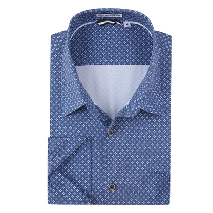 HOTAlex Vando Mens Printed Dress Shirts Regular Fit Casual Button Down Shirt | Wrinkle resistant, Machine washable, Contrast on inner collar & cuff, True-to-size cut, Business & Daily, Easy outfit pairing
