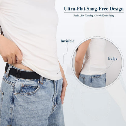 HOTXZQTIVE No-Show Crop Band Belt for Women & Men, Adjustable Tuck Band for T-Shirt, Sweater Tucking