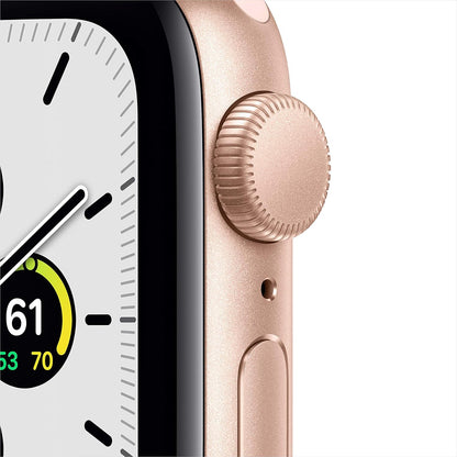 HOTApple Watch SE (GPS, 40mm) - Gold Aluminum Case with Pink Sand Sport Band (Renewed)