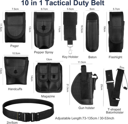 HOTPolice Security Duty Belts Correctional Officers Ultility Cop Costume Belt Law Enforcement for Women Men Hunting