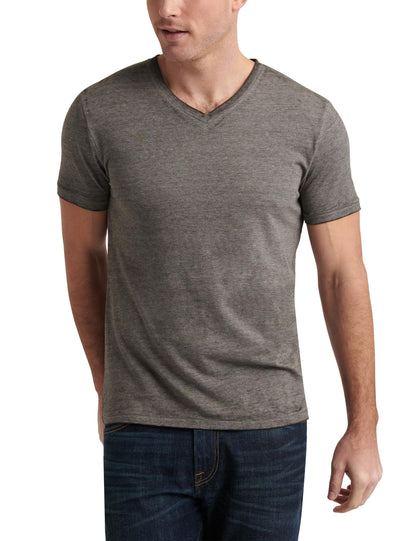 HOTLucky Brand Men's Venice Burnout V Neck Tee