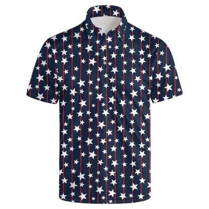 HOTGolf Polos for Men Funny Moisture Wicking Golf Shirts Performance Quick-Dry Polo Shirts Short Sleeve