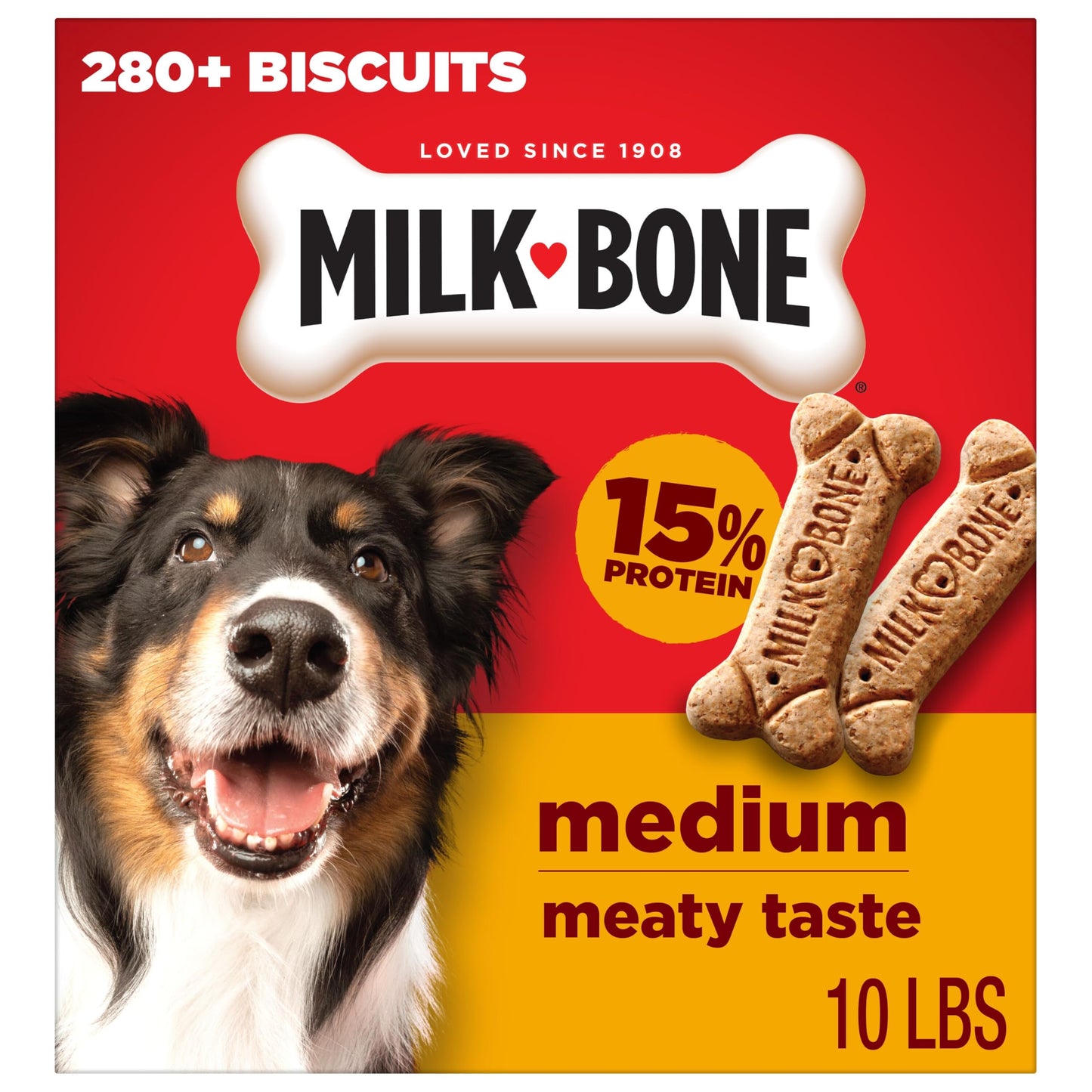 HOTMilk-Bone Crunchy Large Dog Treats, 10 Lb. Box, Original Beef Flavor
