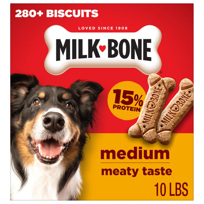 HOTMilk-Bone Crunchy Large Dog Treats, 10 Lb. Box, Original Beef Flavor
