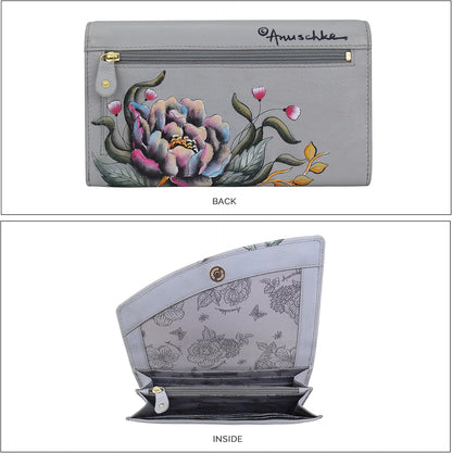 HOTAnuschka Women’s Leather Wallet – Hand-Painted Genuine Leather Wallet with RFID Protection - 1174, Wallet