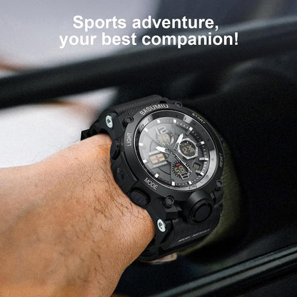 HOTGold Military Dive Tactical Digital Man Watches for Men Nice Luxury Waterproof Diver Mens Watches Work Black Sports