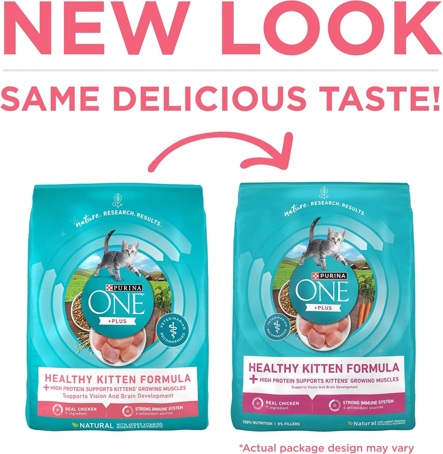 HOTPurina ONE High Protein, Natural Dry Kitten Food, +Plus Healthy Kitten Formula - 7 lb. Bag