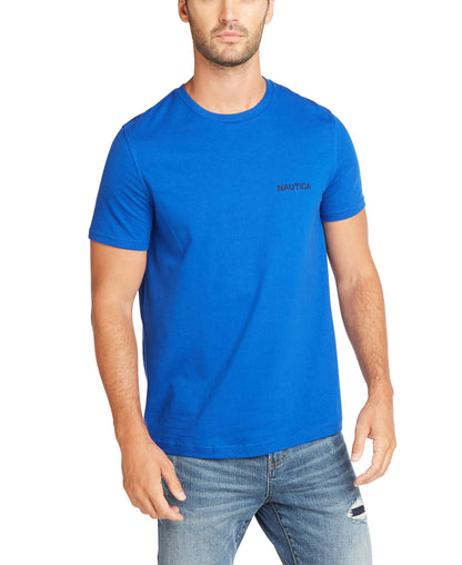 HOTNautica Men's Short Sleeve Solid Crew Neck T-Shirt Shirt