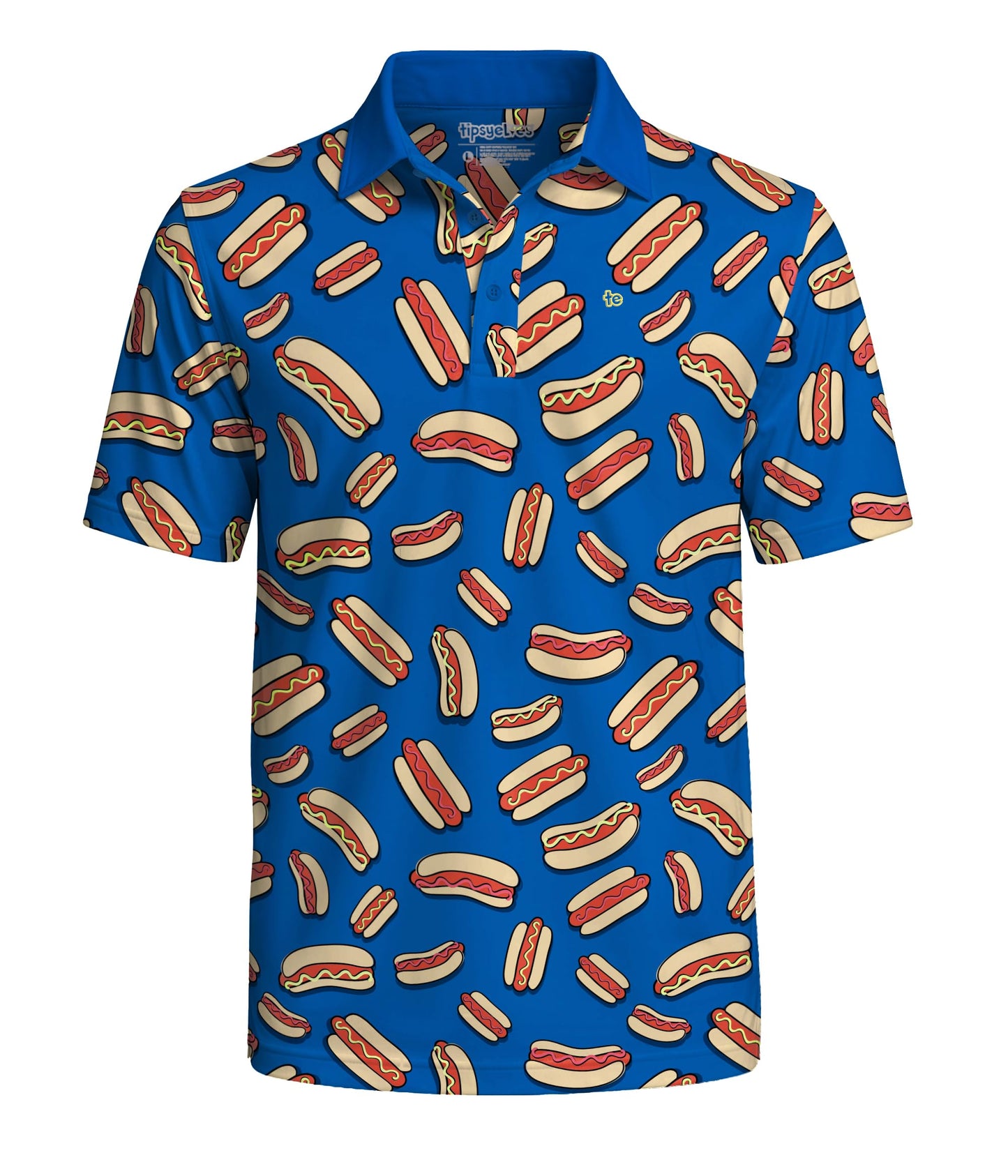 HOTTipsy Elves Men’s Golf Polo Shirt - Moisture Wicking, Stretch Fabric, Athletic Fit - Performance Polo