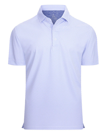 HOTDamipow Premium Golf Shirts for Men Dry Fit Performance Polo Short Sleeve Collared Shirt