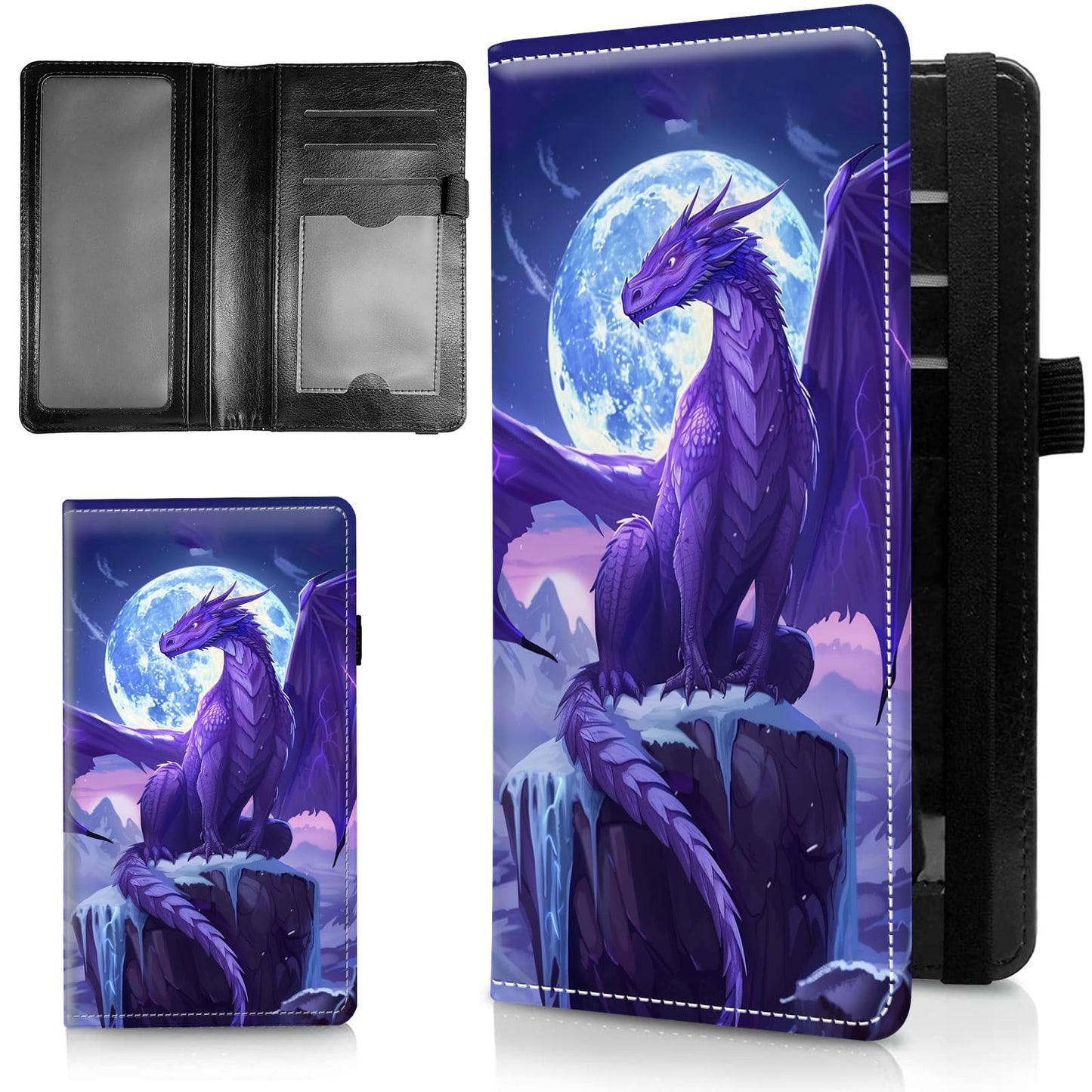 HOTLeather Checkbook Covers for Personal Checkbook Check book Holder Cover Wallets for Women Men,RFID-Blocking Slim Checkbook Cover for Duplicate Checks with Elastic Strap,Colorful Turtle