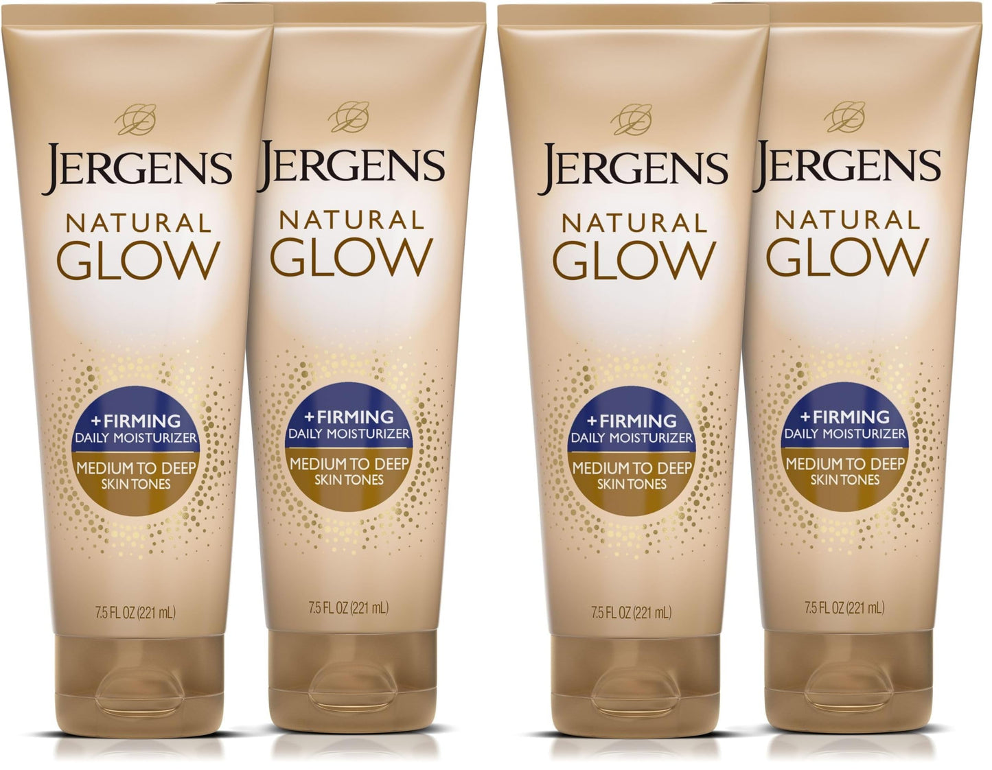 HOTJergens Natural Glow +Firming Self Tanner Lotion Fair to Medium, 7.5 oz | Sunless Tanning Moisturizer, Collagen and Elastin Formula, Reduces Cellulite, Gradual Glow, Fair to Medium Skin Tone