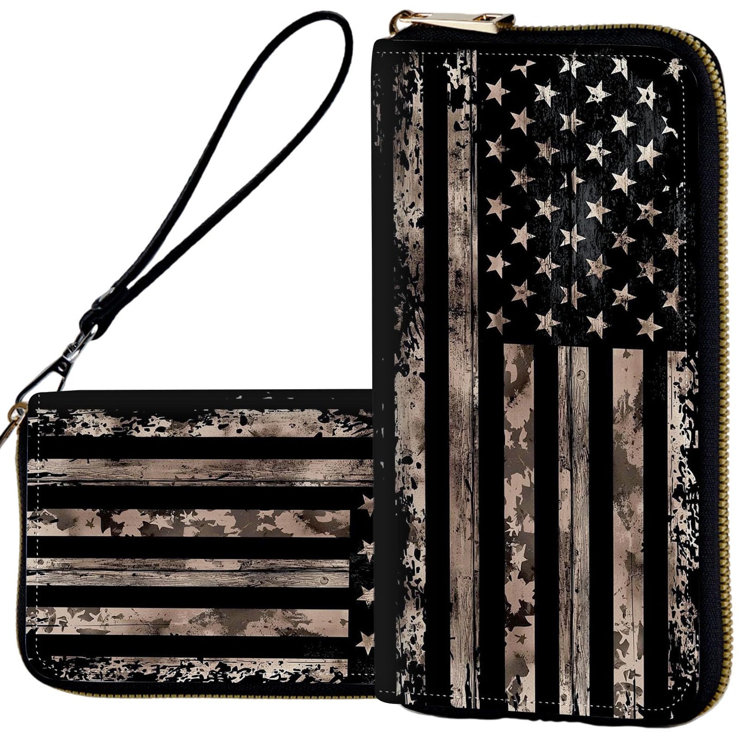 HOTWristlet Wallets for Women,Ladies Women's Wallet,Clutch Purses for Female Leather Large Capacity Credit Card Holder with Zipper Slim Cute Coin Pocket,RFID Blocking,Glitter Green Dragon
