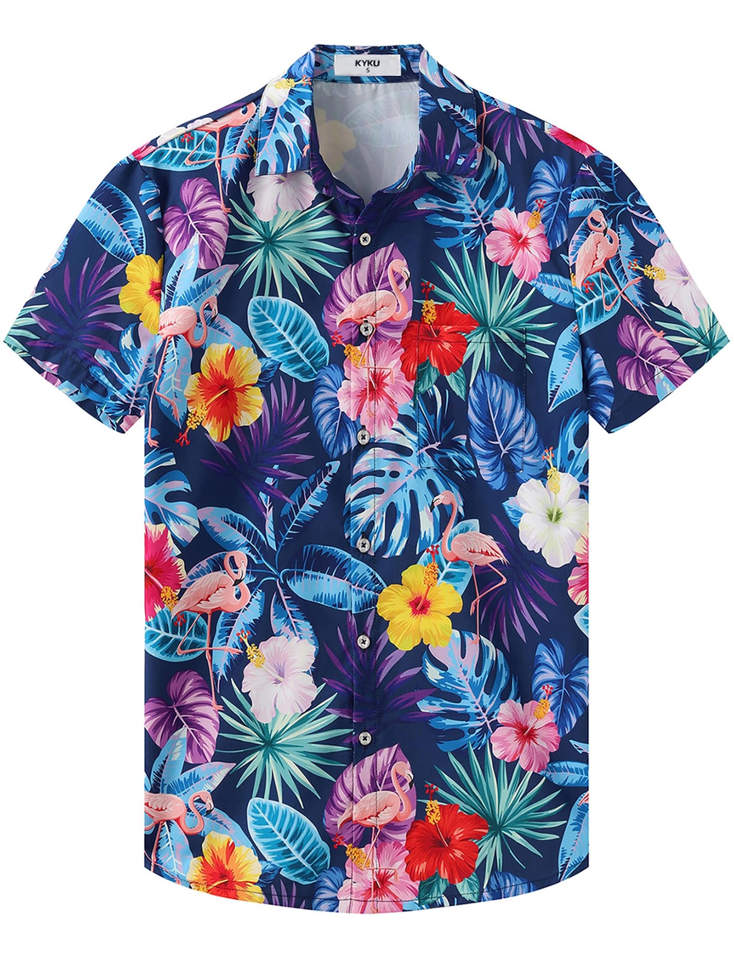 HOTKYKU Hawaiian Shirt for Men: Beach Vacation Summer Short Sleeve Button Down Mens Shirts Casual Stylish