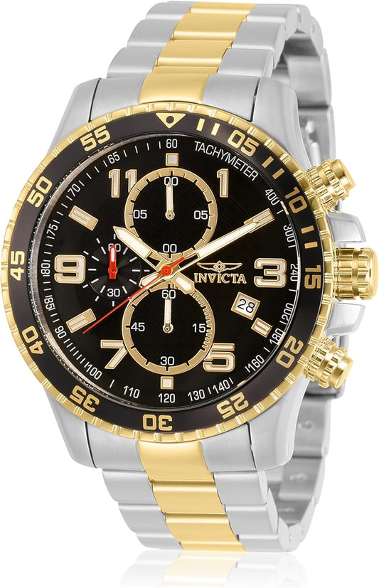 HOTInvicta Men's Specialty Chronograph Textured Dial Stainless Steel Watch