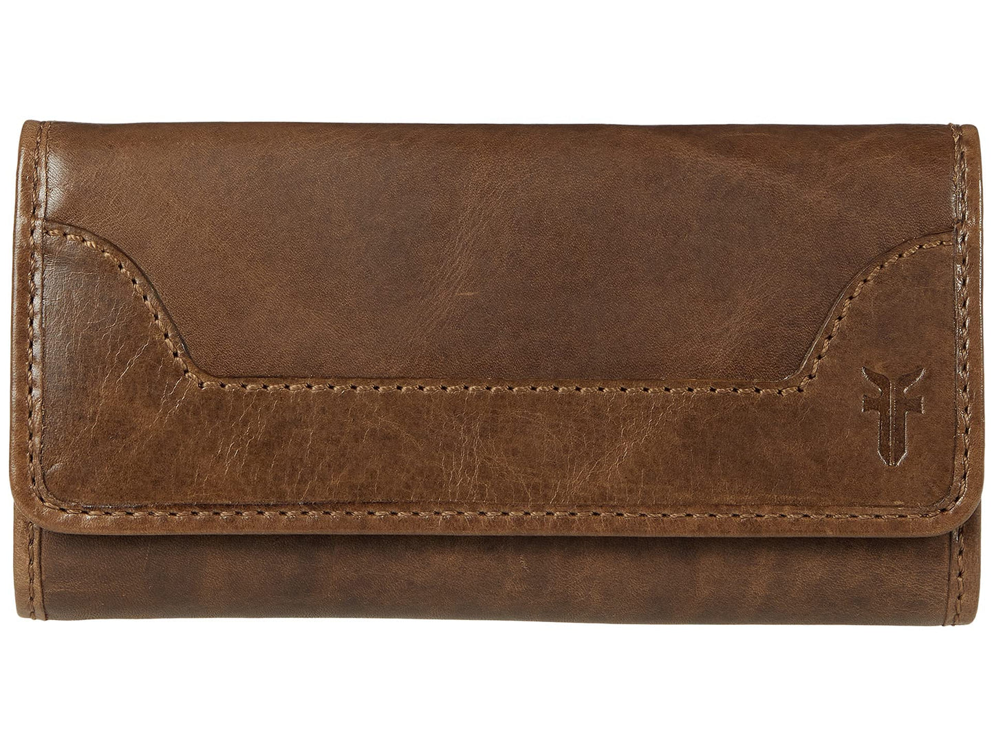 HOTFrye Melissa Wallet Cognac Antique Pull Up One Size