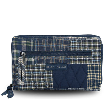 HOTBella Taylor Wrist Strap Wallet, Quilted Wristlet for Women | Lightweight, RFID blocking wristlet wallet, 11 card organizer, 4 cash/receipt slots, secure zipper, holds more, stays slim
