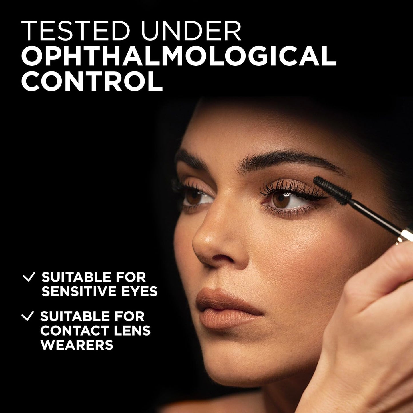 HOTL'Oreal Paris Voluminous Panorama Mascara, Volumizing and Lengthening Mascara, Washable Longwear and Smudge Resistant Make Up, Blackest Black, 0.33 Fl Oz