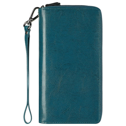 HOTLavemi Small Compact Women Wallet RFID Blocking Genuine Leather Bifold Purse with ID Windows